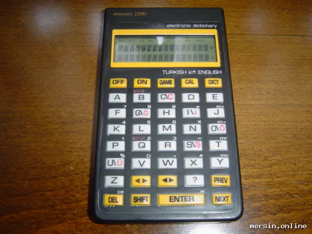 Mercury 2200 Elektronik Türkçe-İngilizce Sözlük