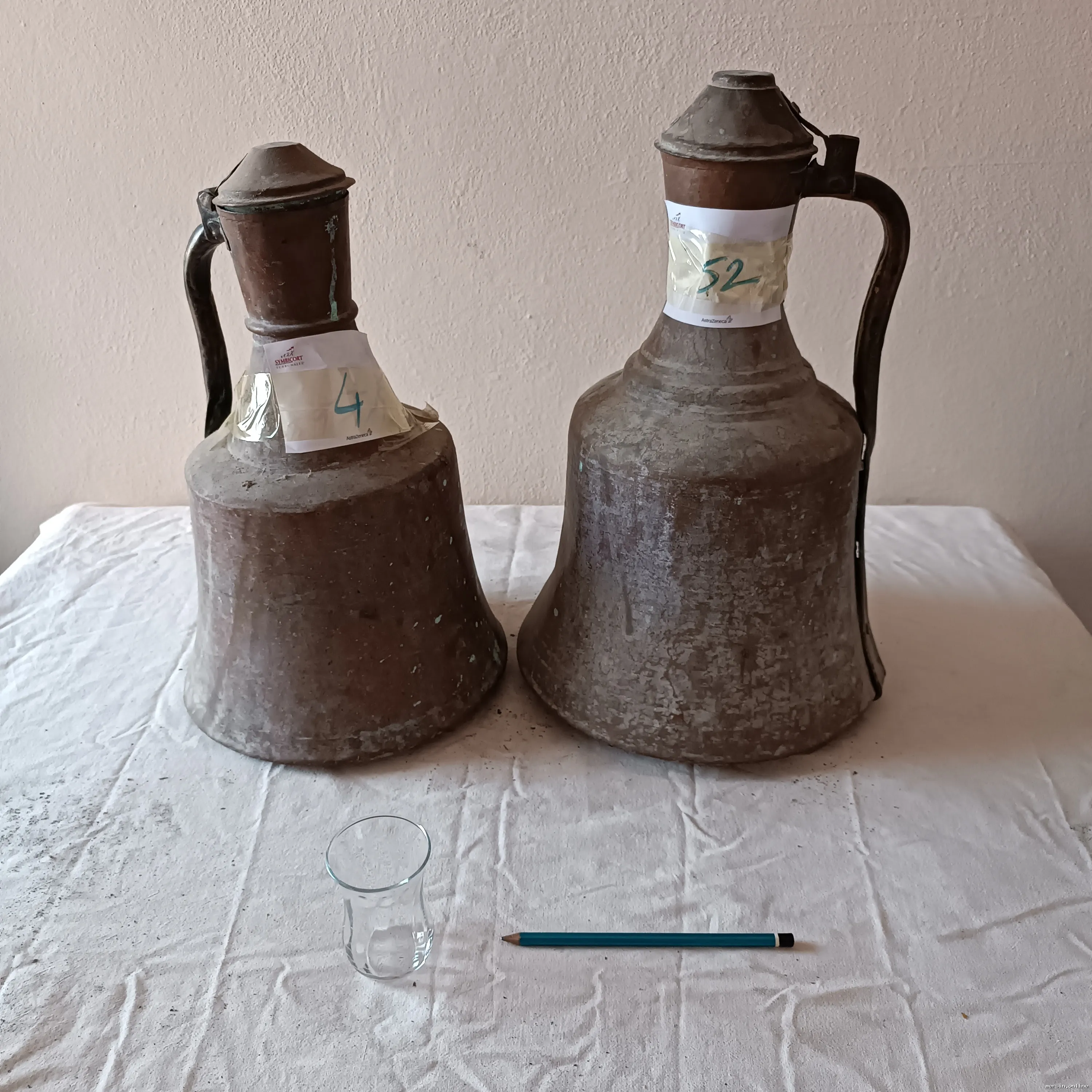 Antika & El Dövmesi Eski Bakır Eşyalar (Toplam 72 Parça)